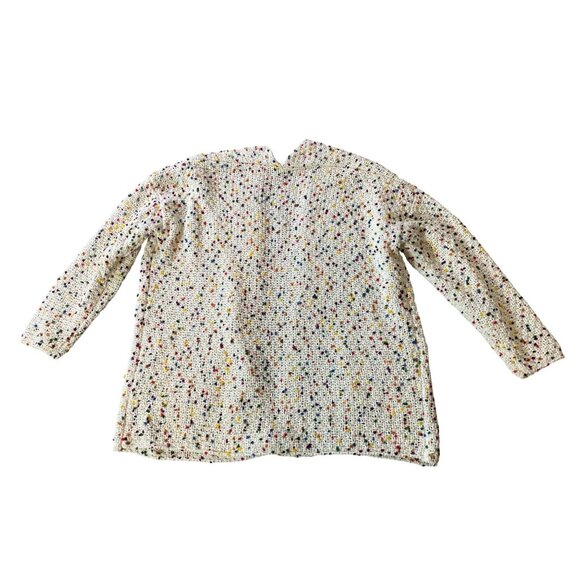 Moon & Madison Multicolor Speckled Knit Cardigan Medium - Picture 2 of 10